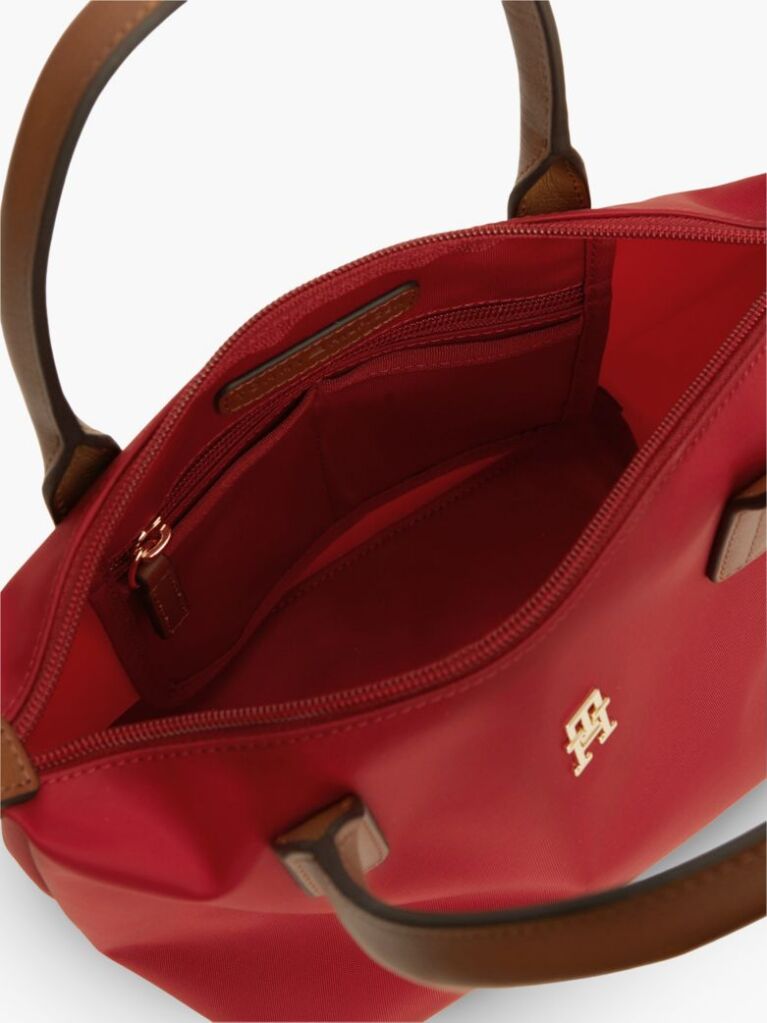 Red Webbing Crossbody Tote Bag  Women
