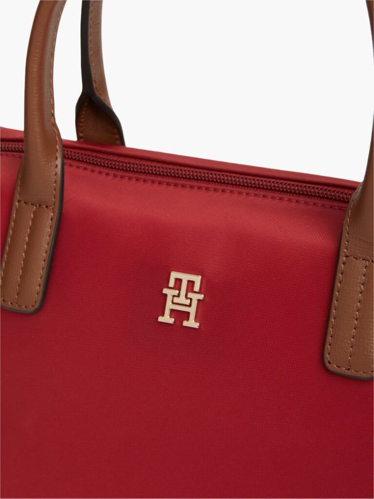 Red Webbing Crossbody Tote Bag  Women