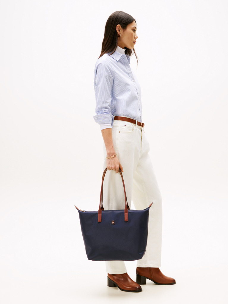 Μπλε TH Monogram Τσάντα Tote  Γυναίκες