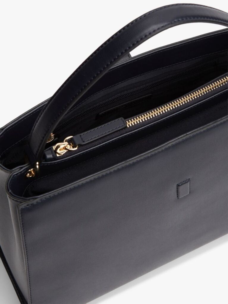 Blue TH Monogram Crossbody Satchel  Women