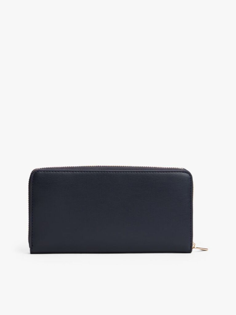 Blue TH Monogram Zip-Around Wallet  Women