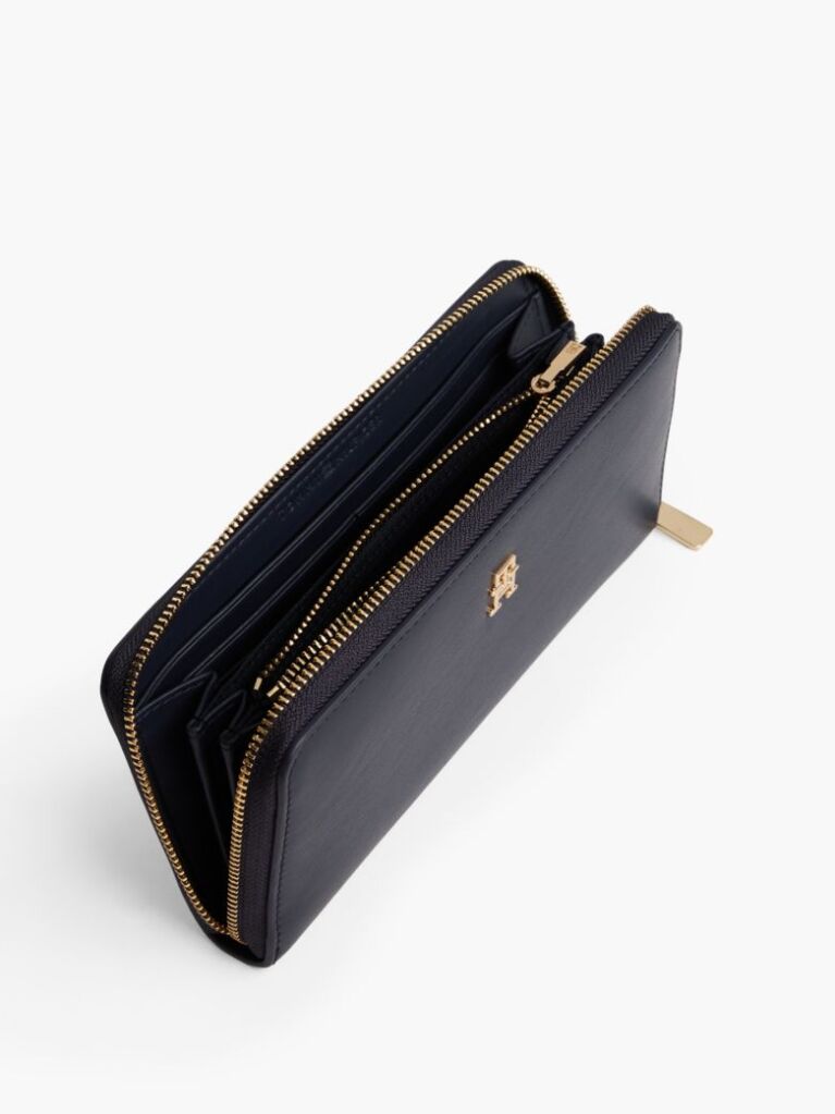 Blue TH Monogram Zip-Around Wallet  Women