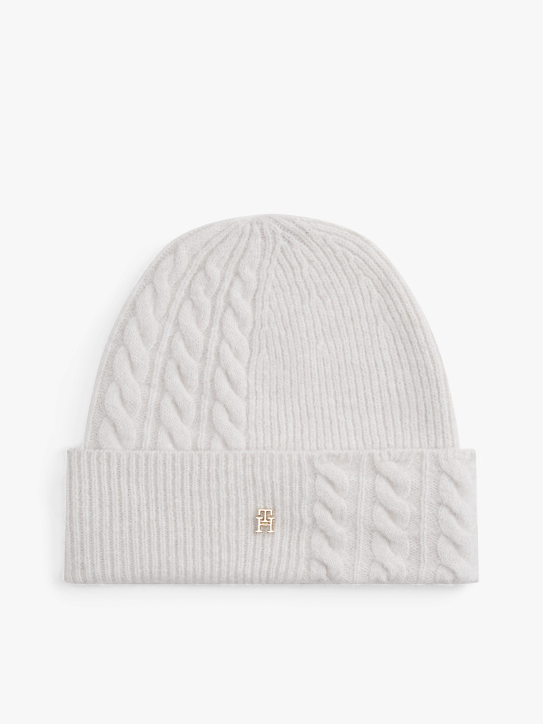 Grey Chic Fluffy Beanie With Wool  Women