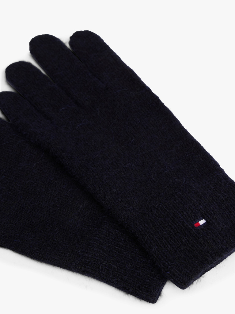 Blue Hilfiger Flag Fluffy Knit Gloves  Women