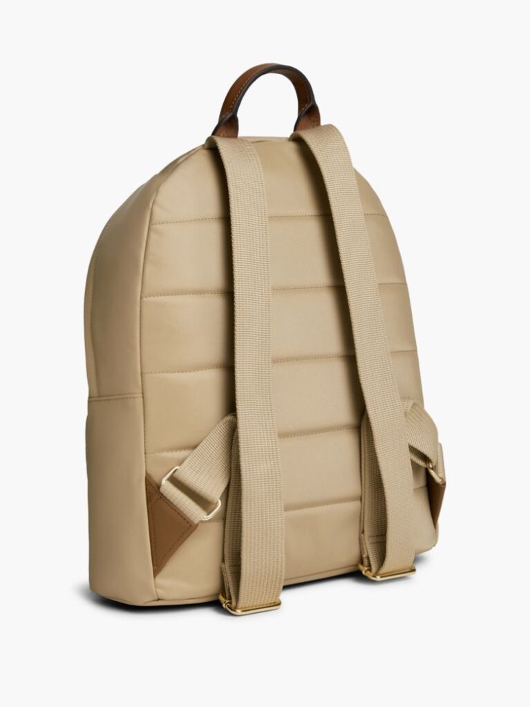Beige TH Monogram Dome Backpack  Women