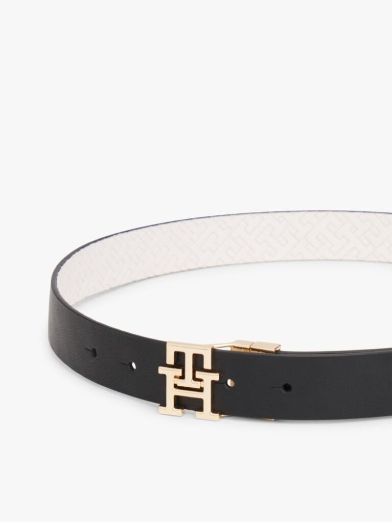Multi TH Monogram Reversible Leather Belt  Women