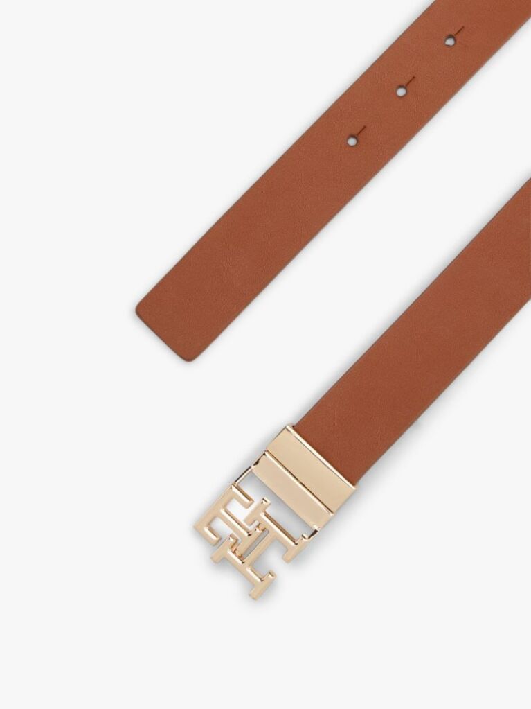 Multi TH Monogram Reversible Leather Belt  Women