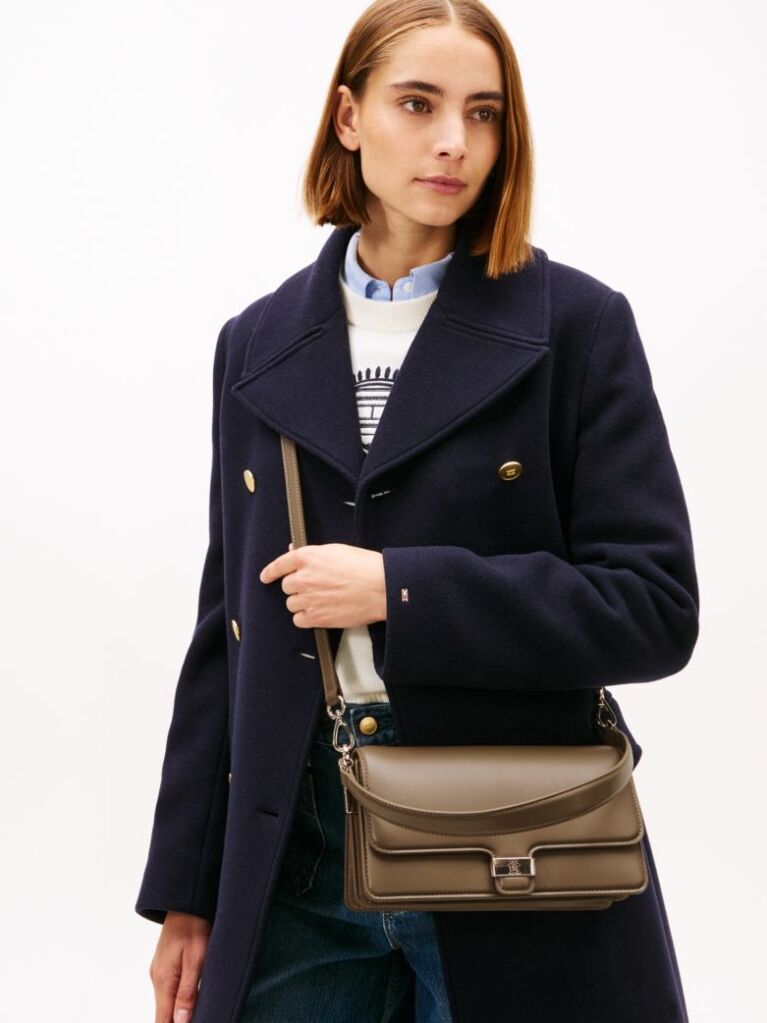 Brown Heritage Convertible Crossbody Bag  Women