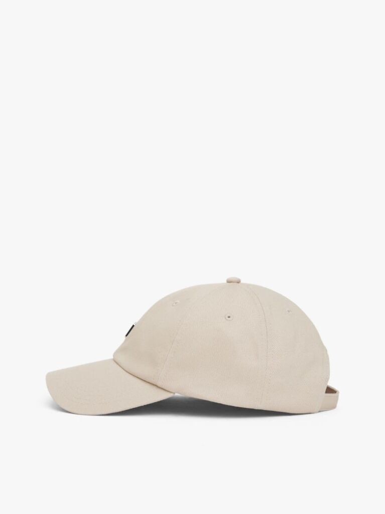 Beige Heritage Tonal Logo Canvas Baseball Cap  Women