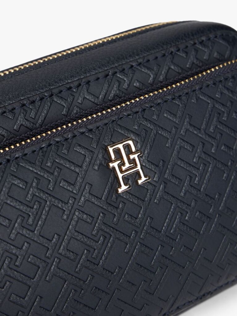 Blue Hilfiger Icon Embossed TH Monogram Camera Bag  Women
