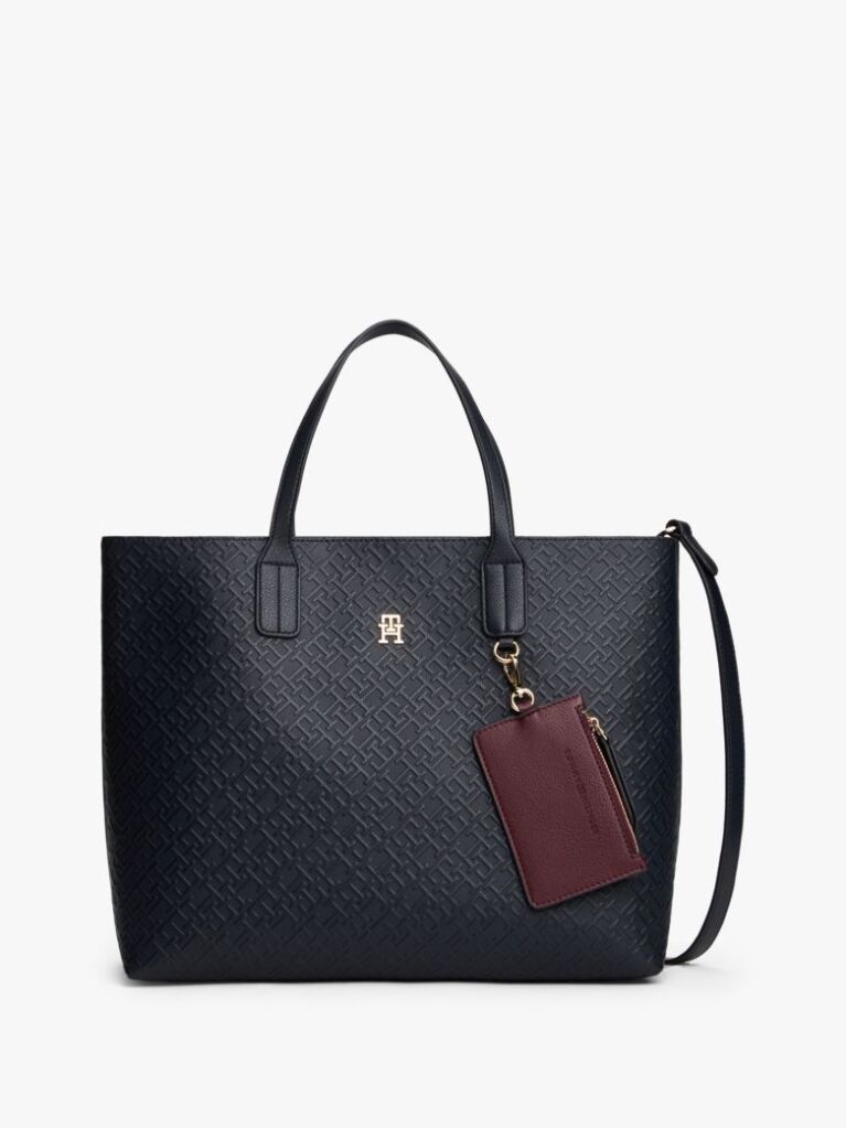 Blue Hilfiger Icon Embossed TH Monogram Tote Bag  Women