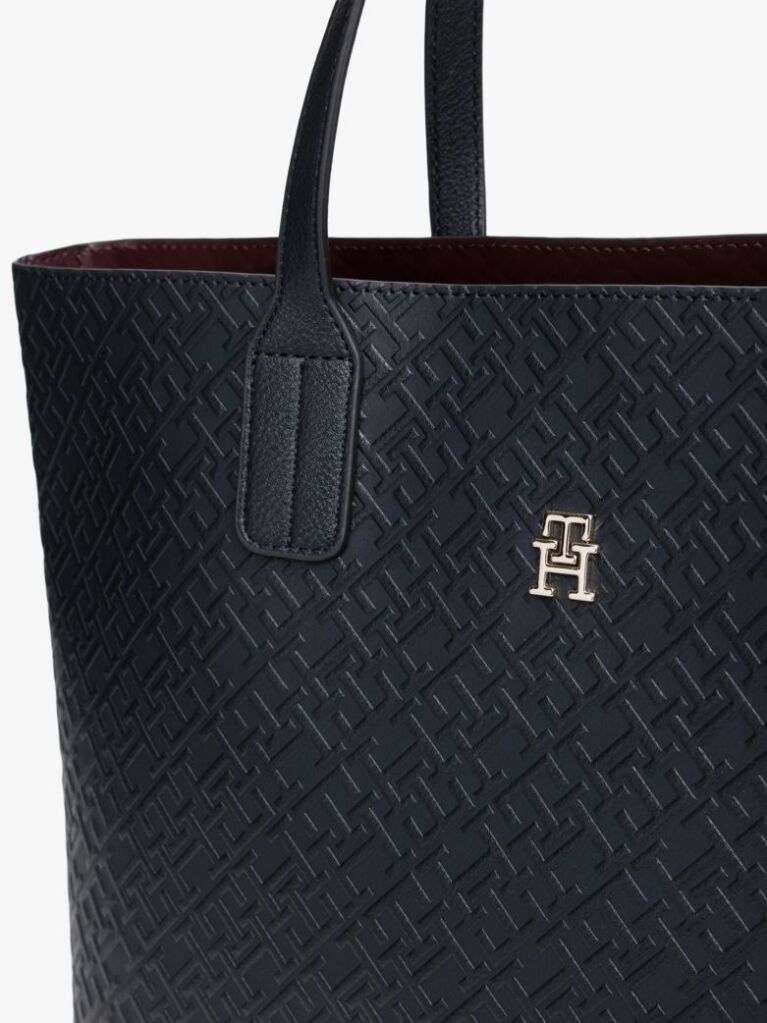 Blue Hilfiger Icon Embossed TH Monogram Tote Bag  Women