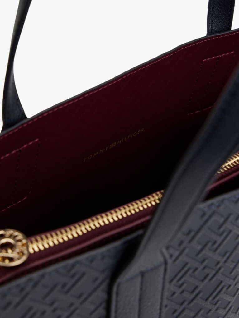 Blue Hilfiger Icon Embossed TH Monogram Tote Bag  Women