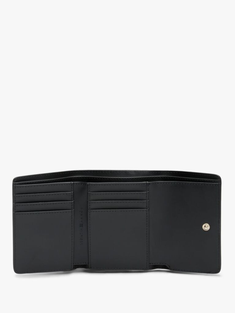 Μαύρο Hilfiger Icon Tρίπτυχο Πορτοφόλι Με Μονόγραμμα TH  Γυναίκες
