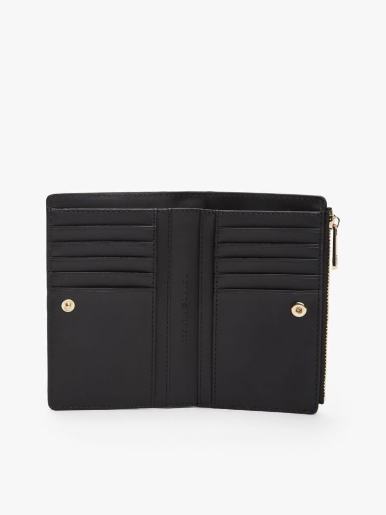 Black TH Monogram Bifold Wallet  Women