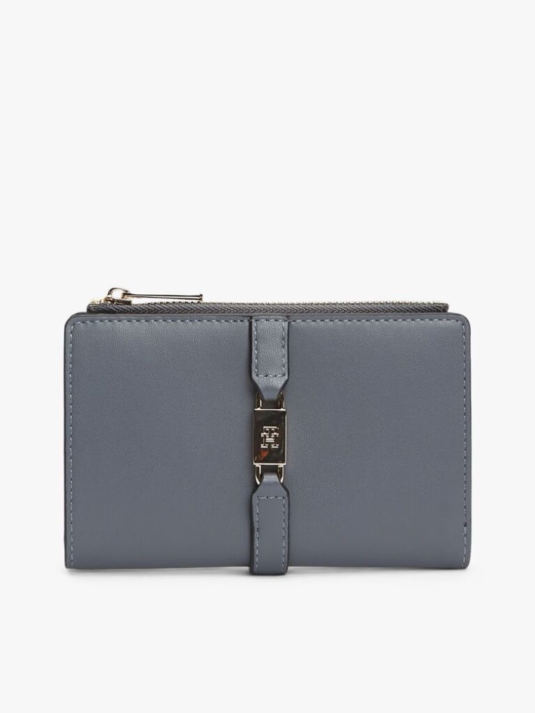 Grey TH Monogram Bifold Wallet  Women