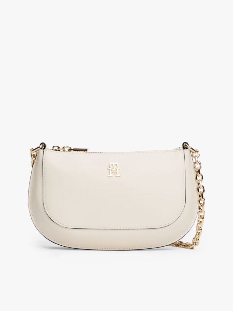 Beige TH Monogram Chain Strap Crossbody Bag  Women