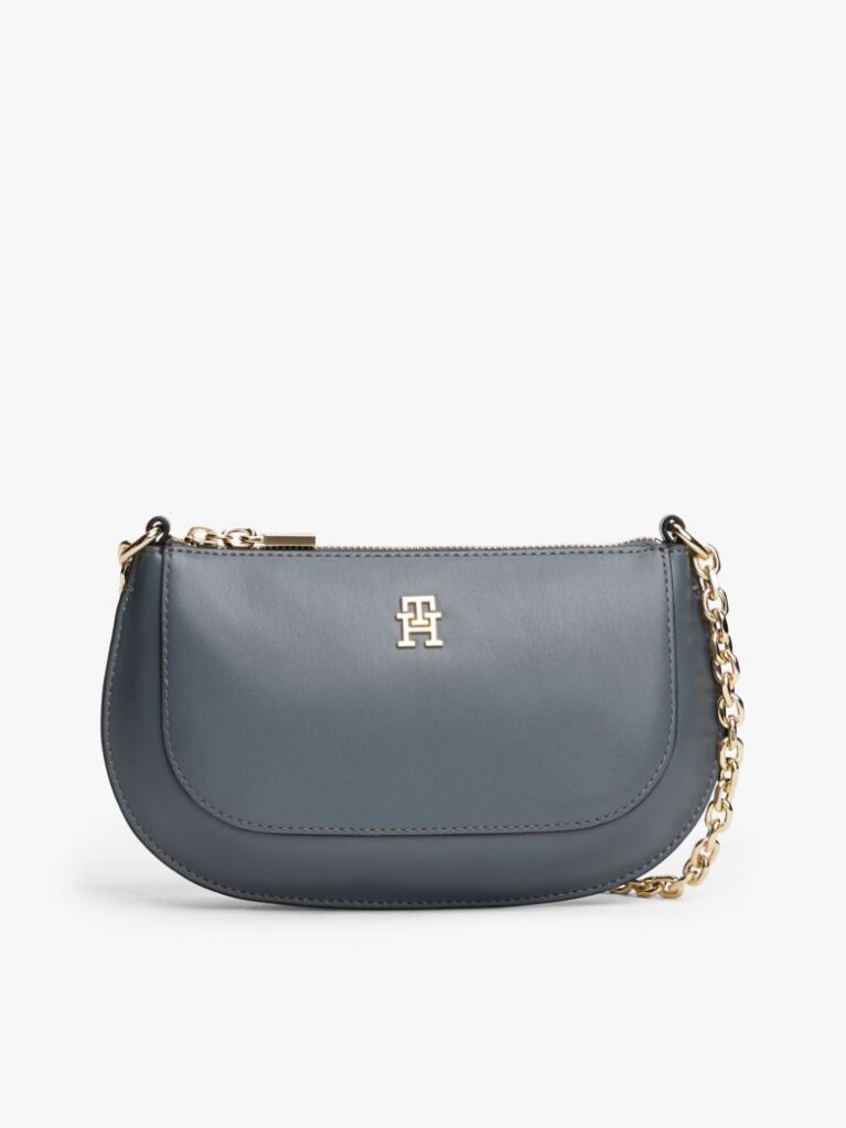 Grey TH Monogram Chain Strap Crossbody Bag  Women
