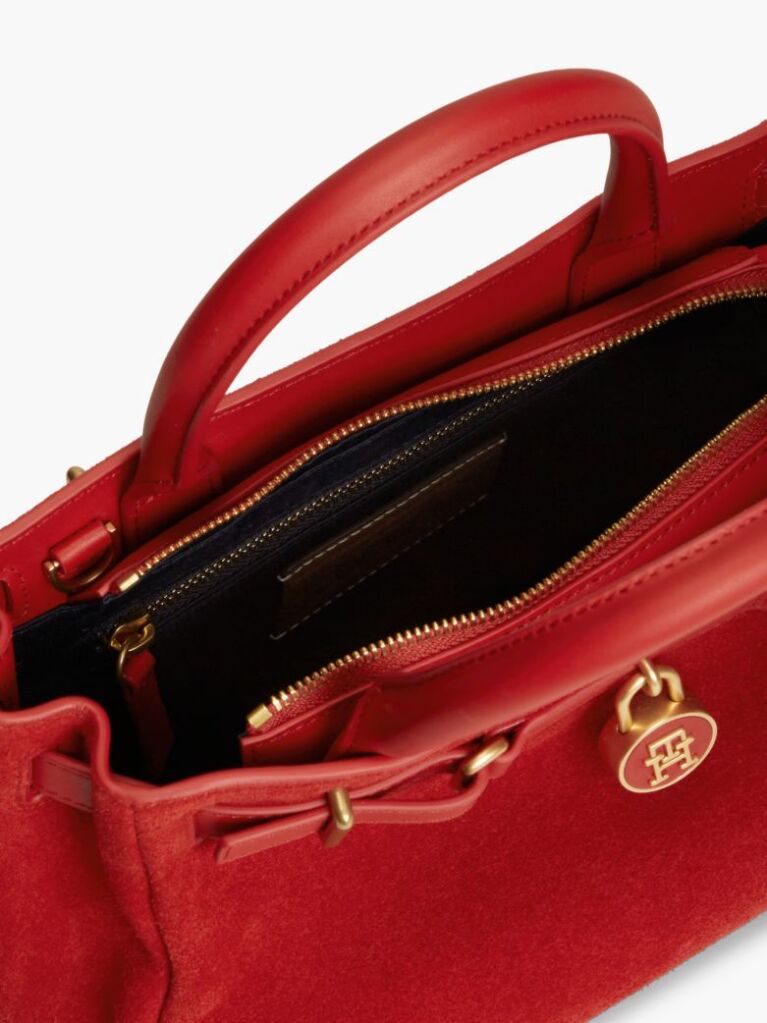 Red The American Icon Suede Tote Bag  Women