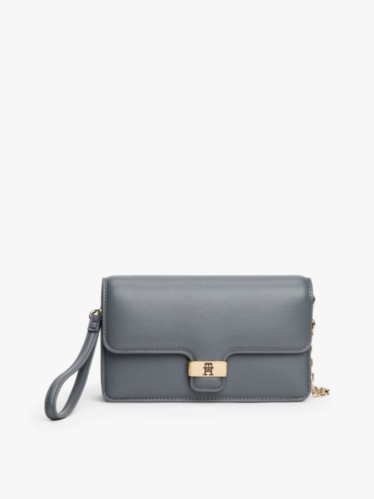 Grey Heritage TH Monogram Plaque Clutch  Women