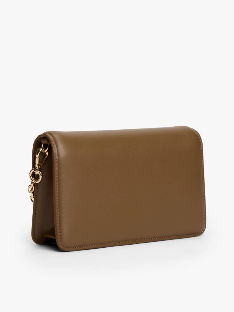 Brown Heritage TH Monogram Plaque Clutch  Women