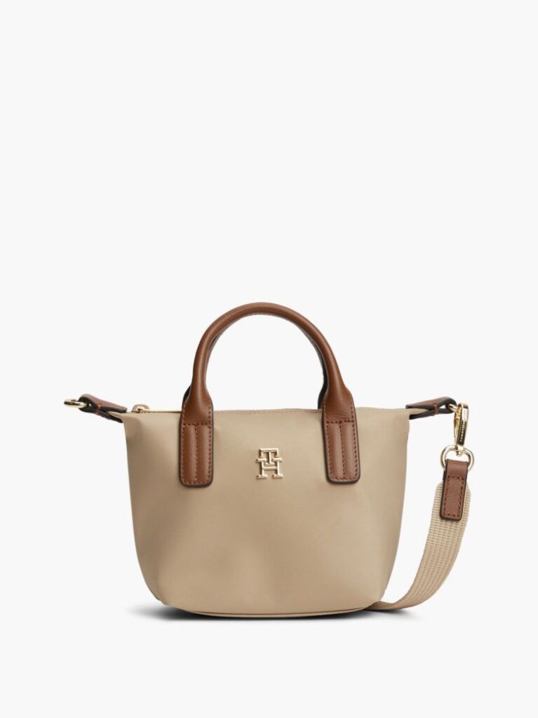 Beige Popette Crossbody Tote Bag  Women
