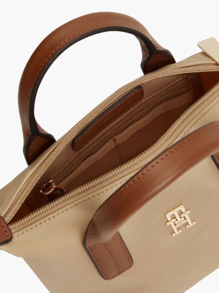 Beige Popette Crossbody Tote Bag  Women