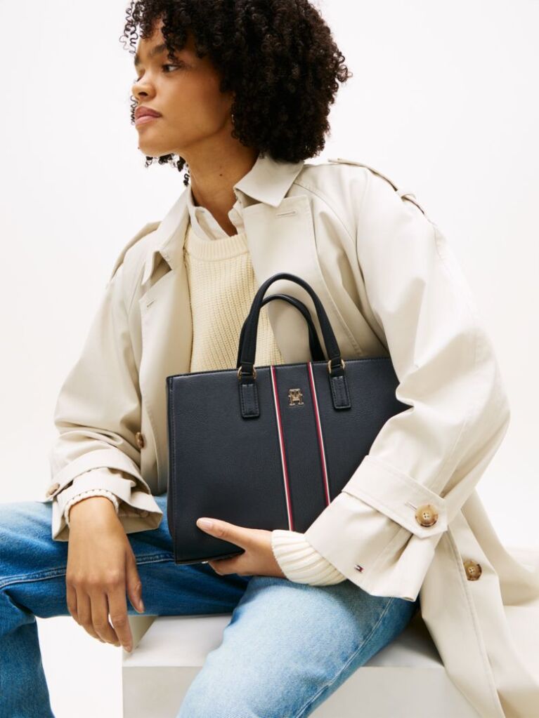 Blue Signature Crossbody Satchel  Women