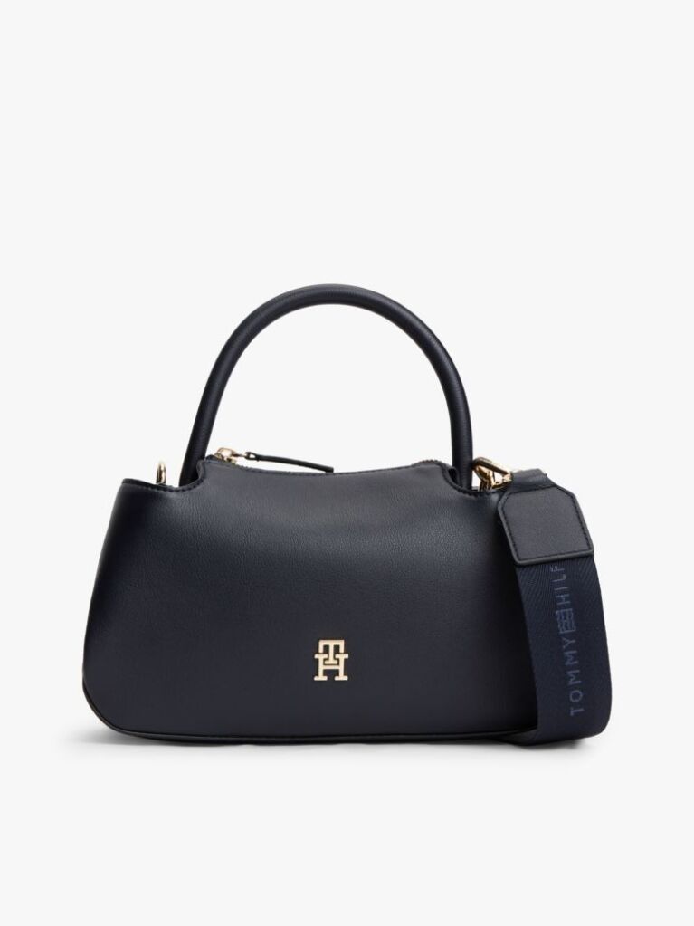 Blue TH Monogram Repeat Logo Satchel  Women