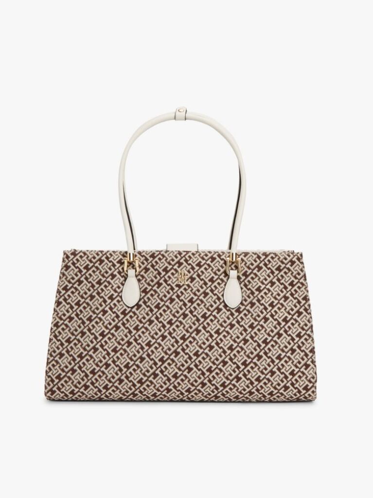 Multi Jacquard Shoulder Satchel  Women