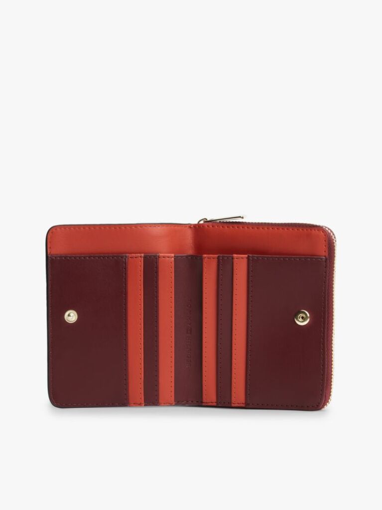 Red Hilfiger Icon Zip-Around Flap Wallet  Women