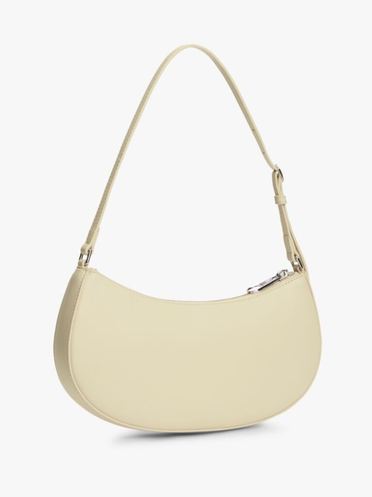 Beige Essential Tonal Logo Shoulder Bag  Women