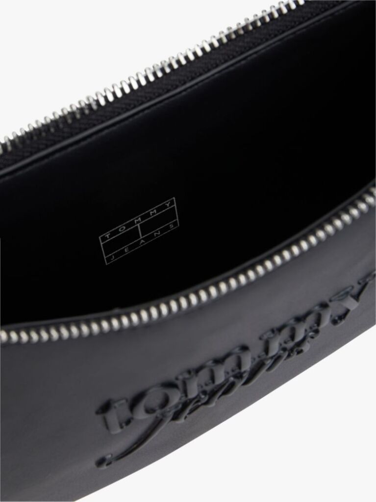 Black Essential Tonal Logo Shoulder Bag  Women