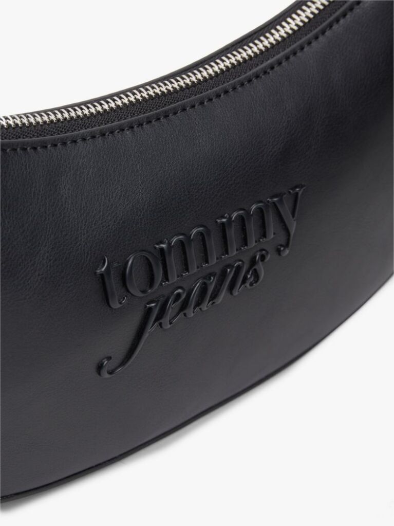 Black Essential Tonal Logo Shoulder Bag  Women