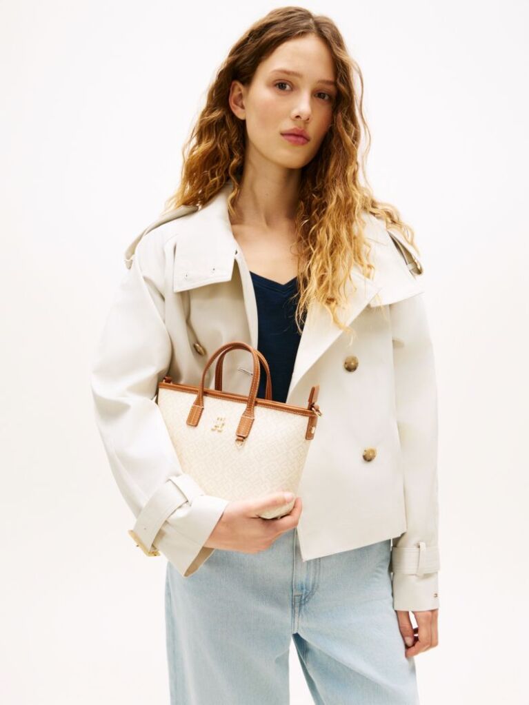 Beige TH Monoplay Crossbody Tote Bag  Women