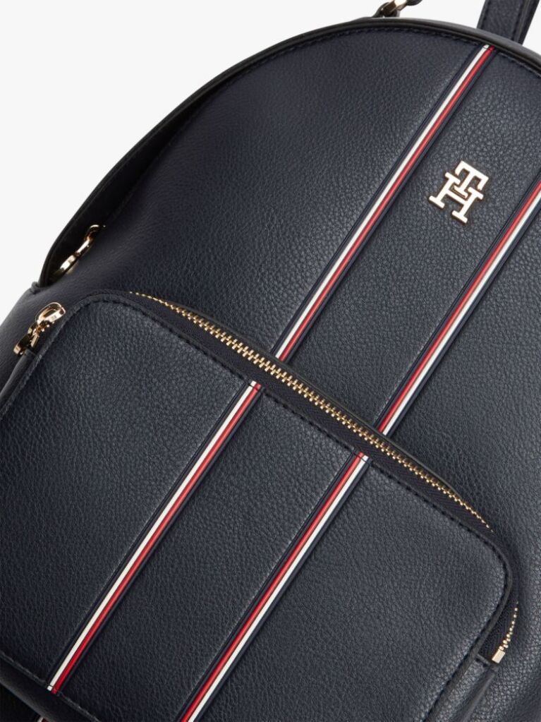 Blue Signature Pebble Grain Dome Backpack  Women