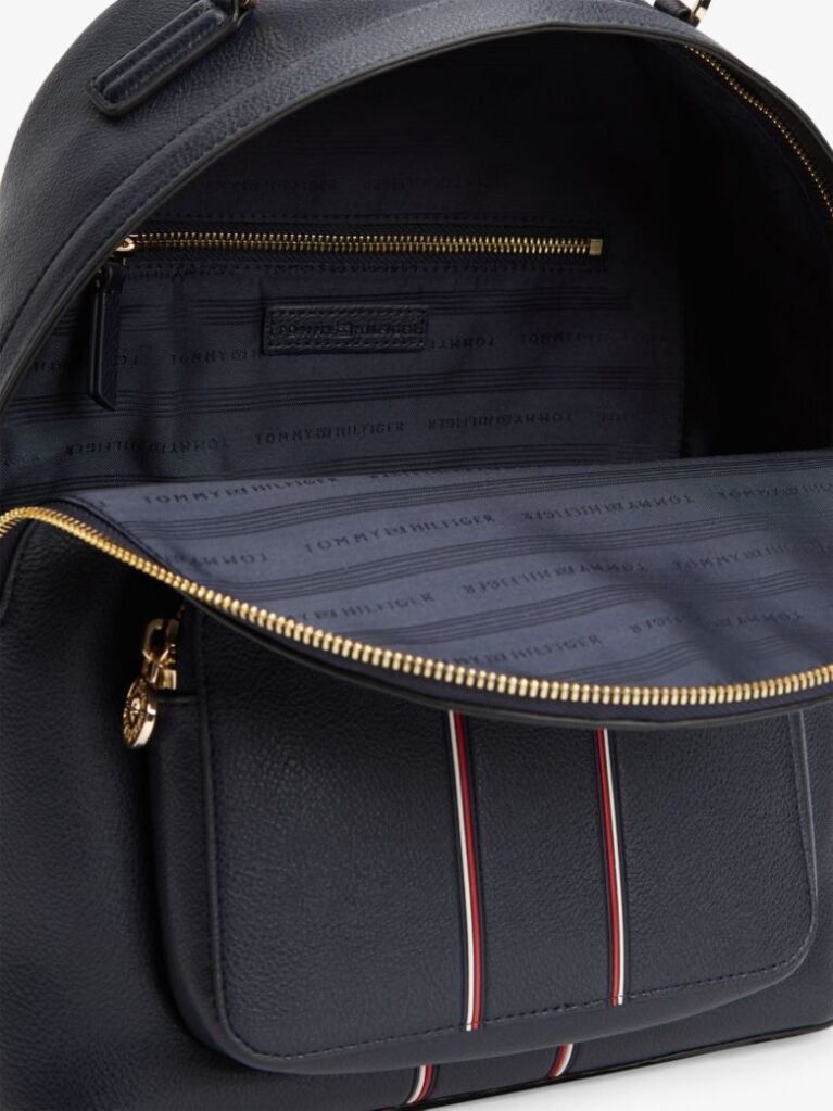 Blue Signature Pebble Grain Dome Backpack  Women