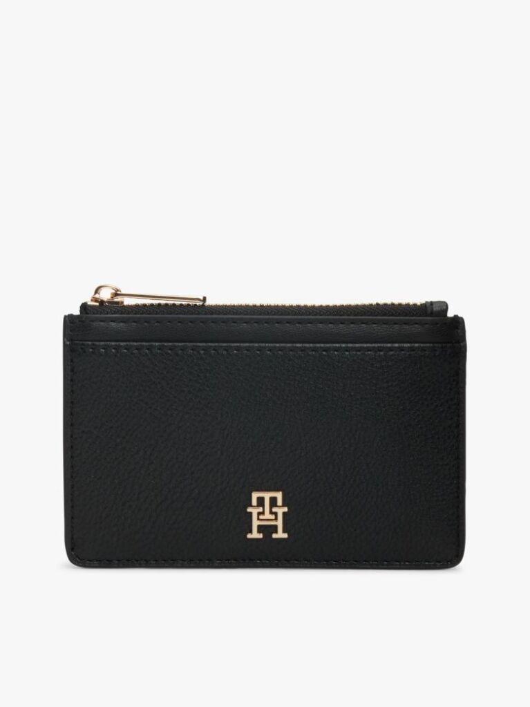 Black Hilfiger Icon Zipped Card Holder  Women