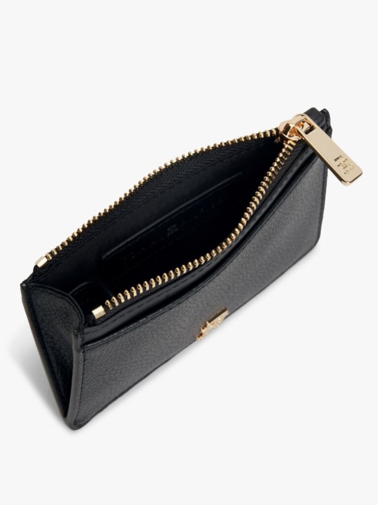 Black Hilfiger Icon Zipped Card Holder  Women