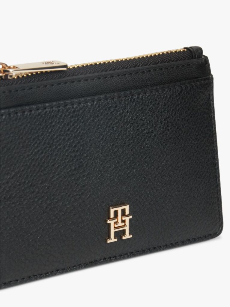 Black Hilfiger Icon Zipped Card Holder  Women