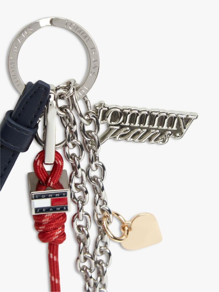 Multi Multiple Logo Charm Keyring  Women