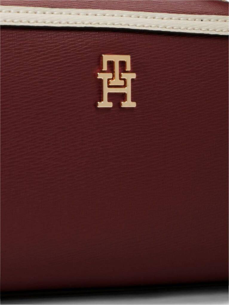 Red Colour-Blocked TH Monogram Crossbody Camera Bag  Women