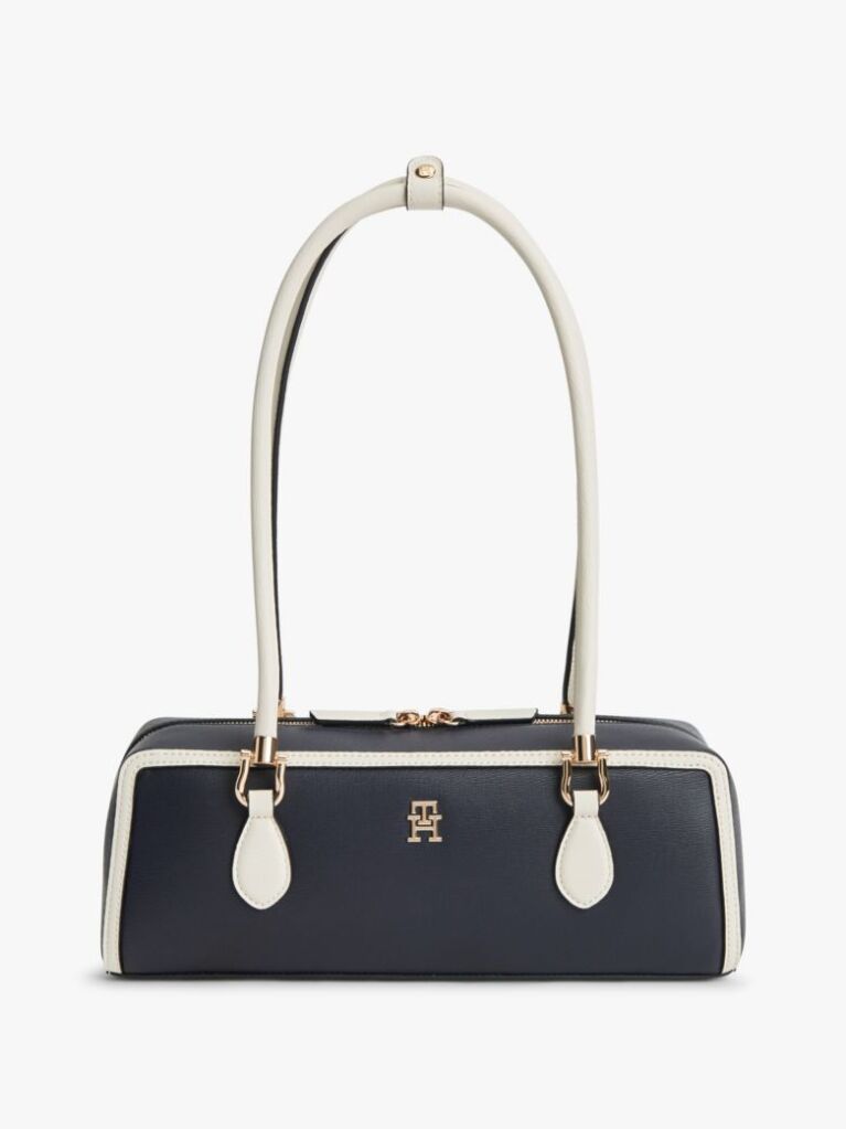 Blue Colour-Blocked Rectangular Shoulder Bag  Women