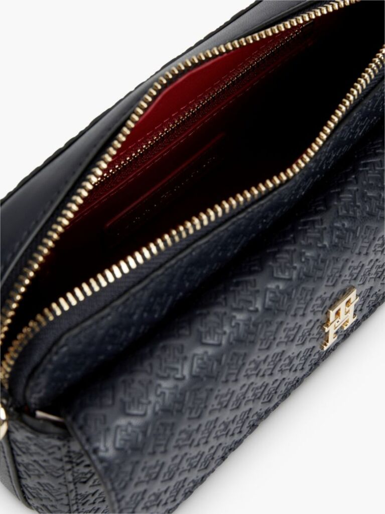 Blue Hilfiger Icon Debossed Crossbody Camera Bag  Women