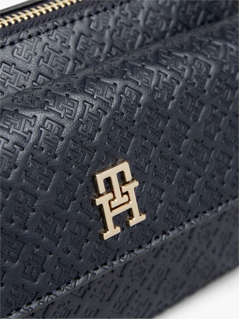Blue Hilfiger Icon Debossed Crossbody Camera Bag  Women