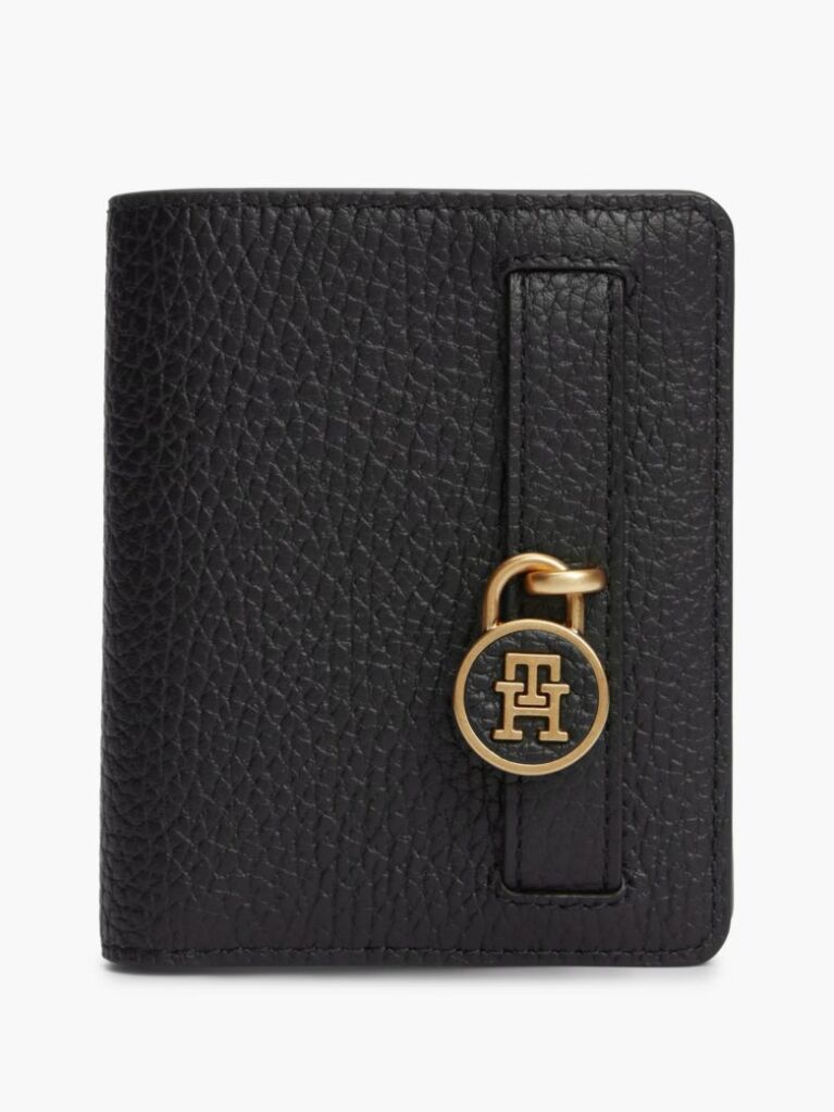 Black The American Icon Leather Bifold Wallet  Women