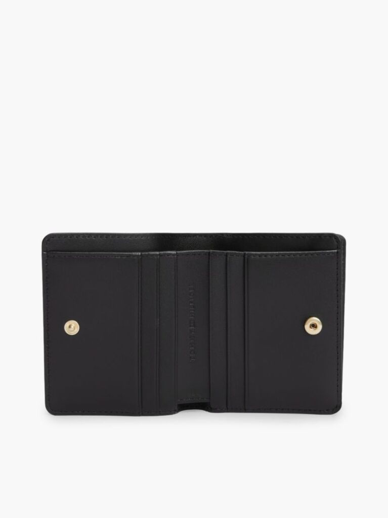 Black The American Icon Leather Bifold Wallet  Women
