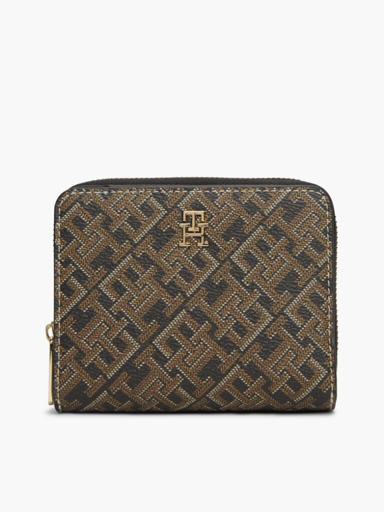 Multi Hilfiger Icon Print Zip-Around Wallet  Women