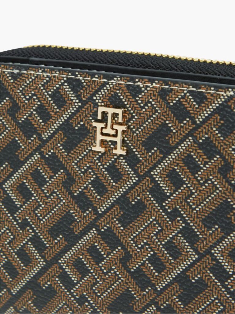 Multi Hilfiger Icon Print Zip-Around Wallet  Women