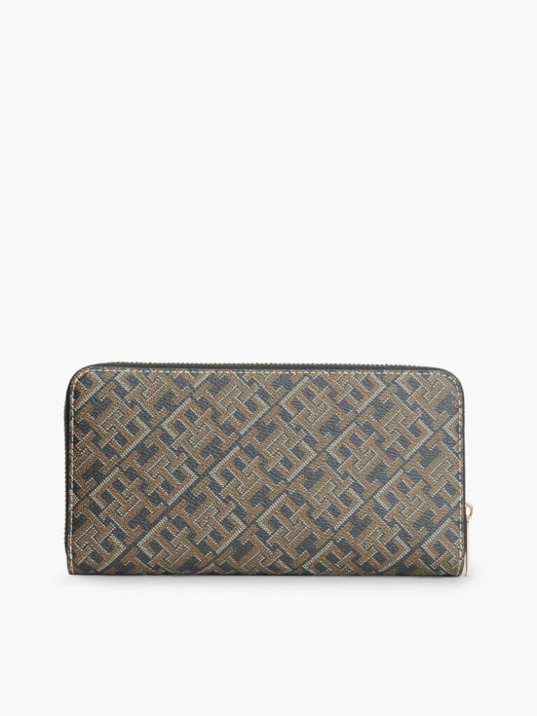 Multi Hilfiger Icon Print Zip-Around Wallet  Women